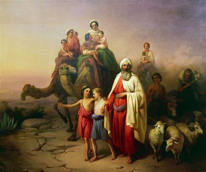 Abram with his family