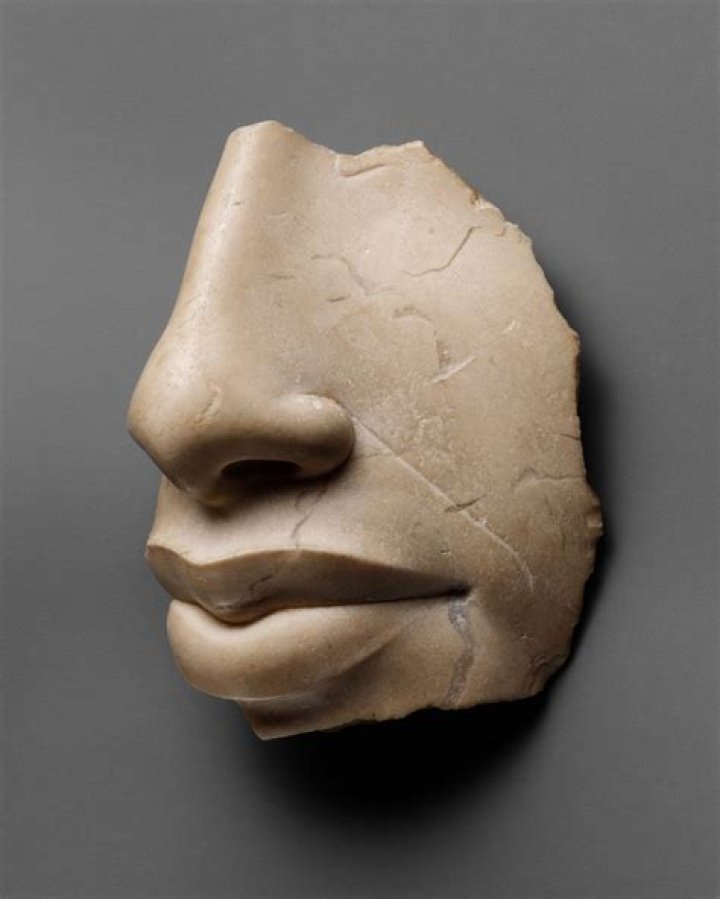 Ancient Egyptian Flat Relief Nose Damaged