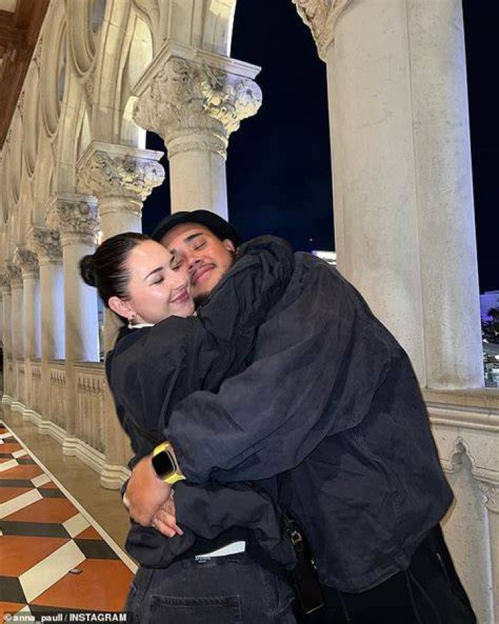Anna with her boyfriend Glen Thomson
