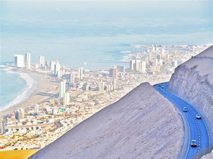 Arica Iquique Straight Road Chile