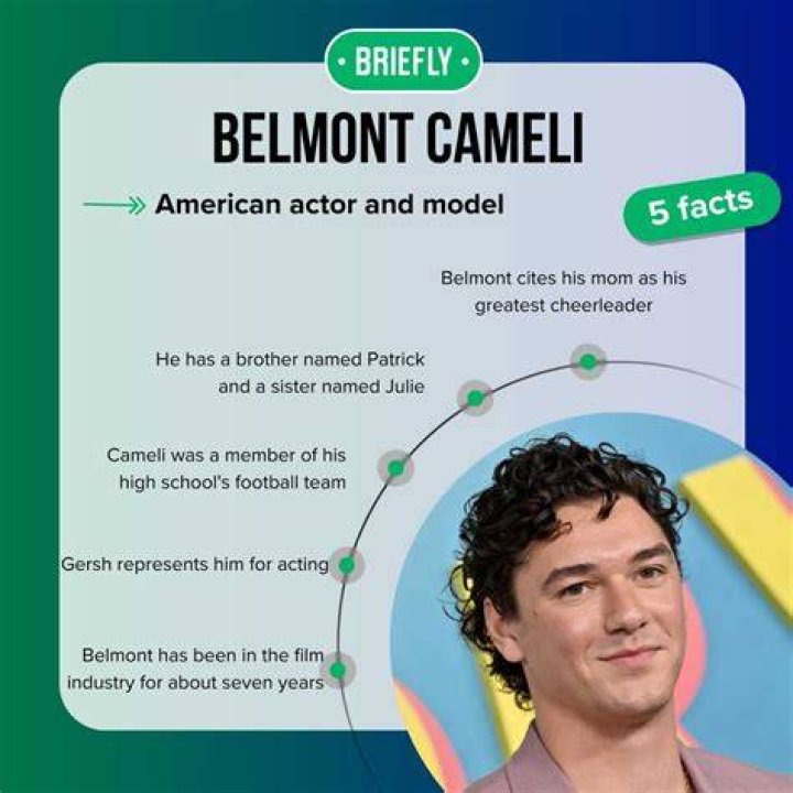 Belmont Cameli made his acting debut with a TV series Empire in 2018