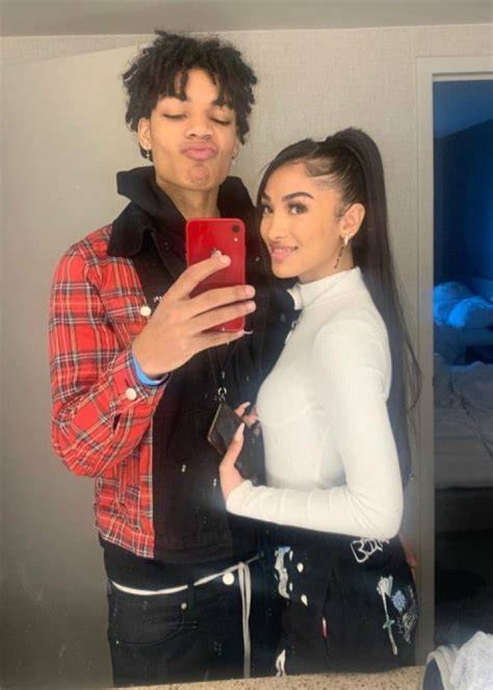 Corey Campbell with his girlfriend