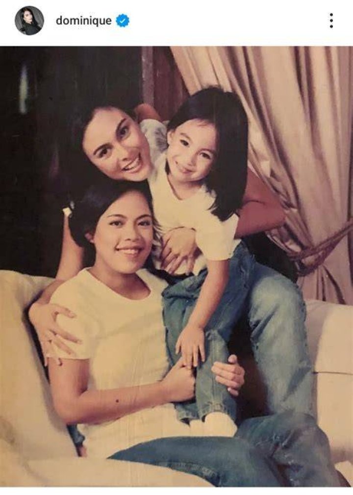 Dominique Cojuangco with her parents