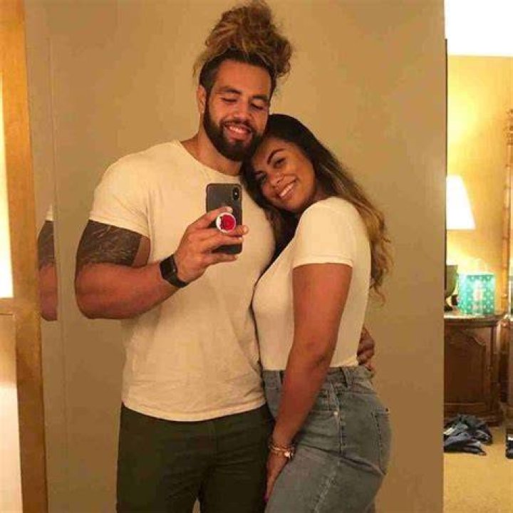 Drew Afualo with her boyfriend