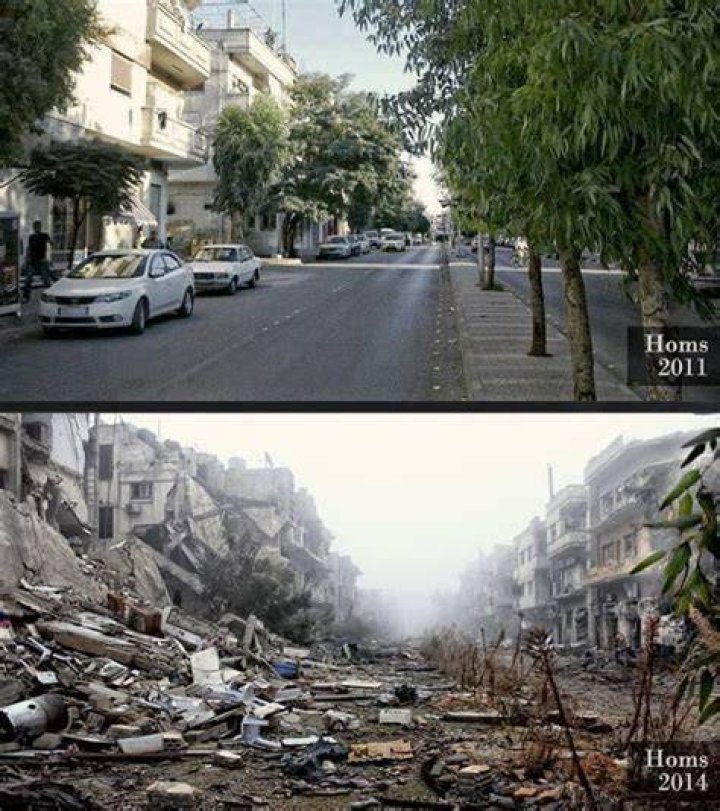 Homs Before And After