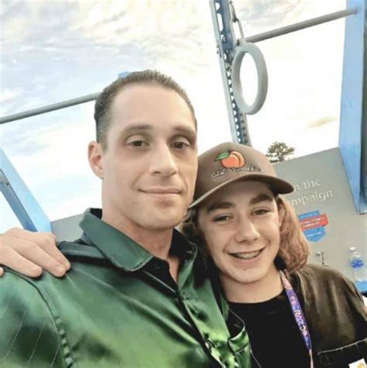 Janelle Lewis with her father