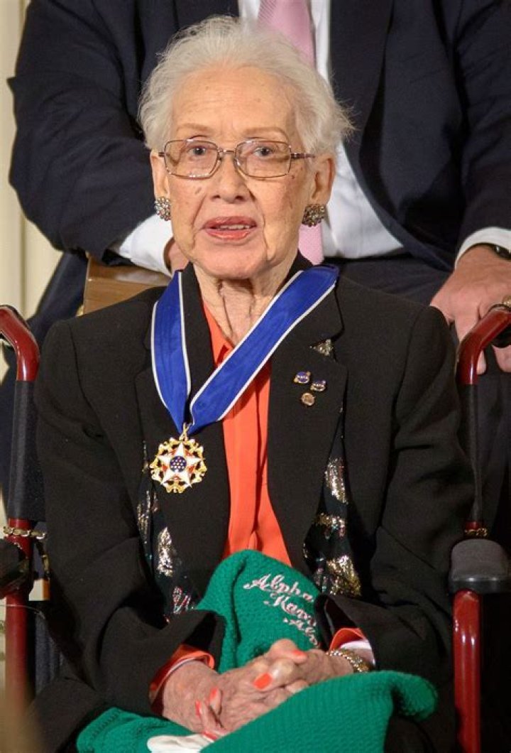 Katherine G. Johnson At Her Computer
