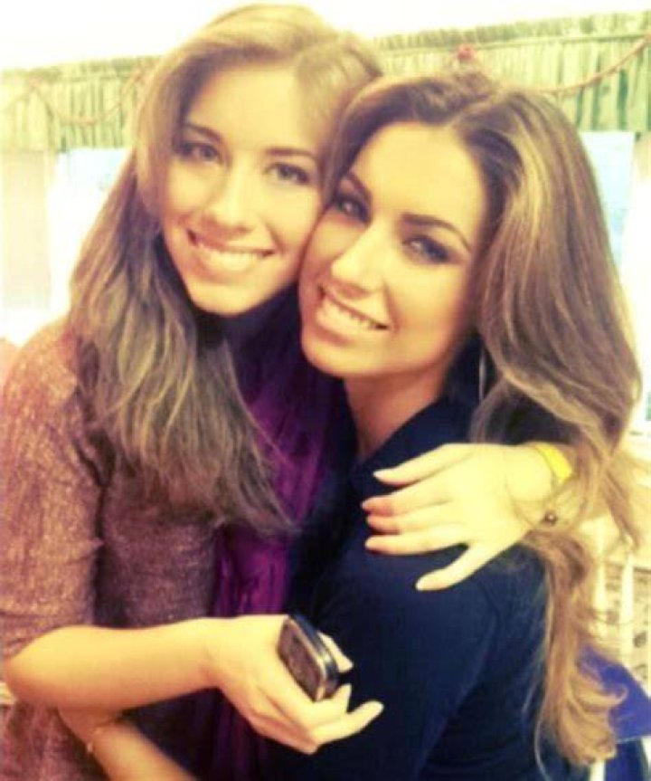 Katherine Webb with her sister