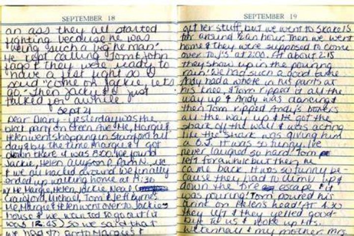 Martha Moxley Diary