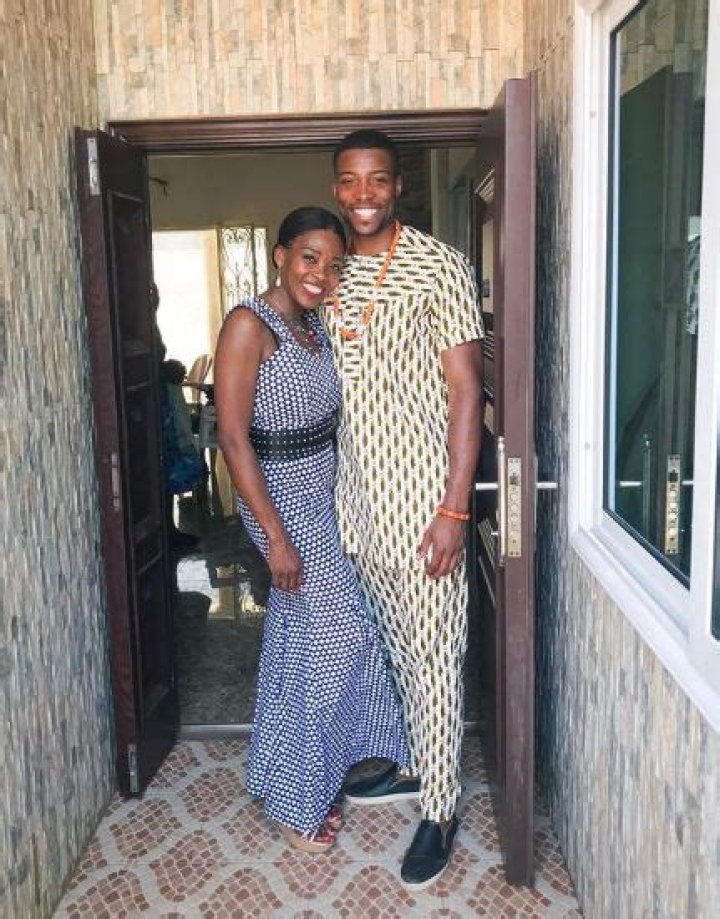 Marvin Anthony with his mother