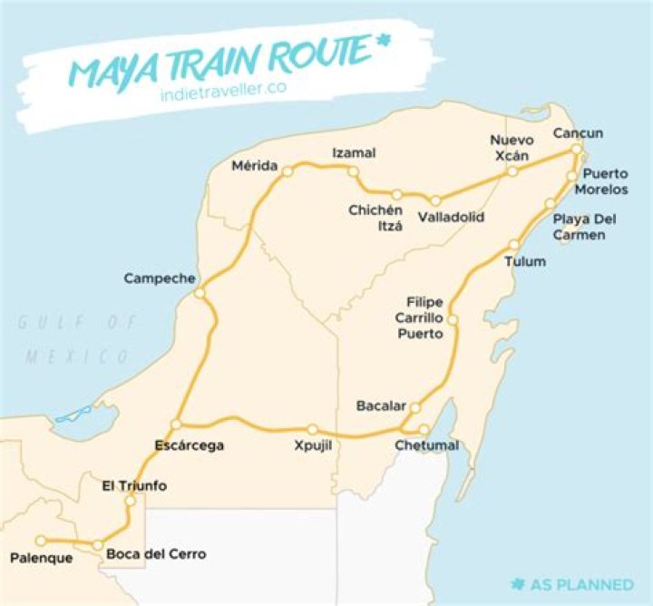 Maya Train Route