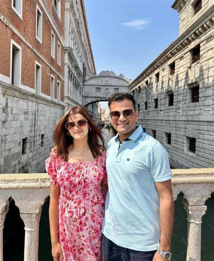 Navjot Simi with her husband