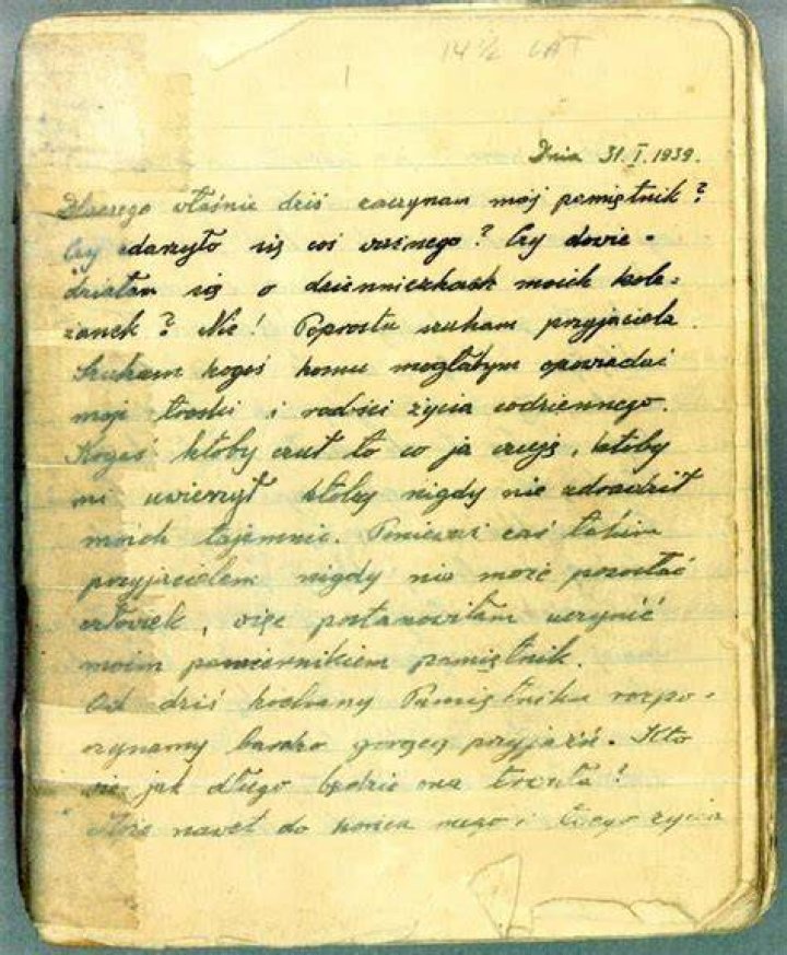 Renia Spiegel Diary Entry