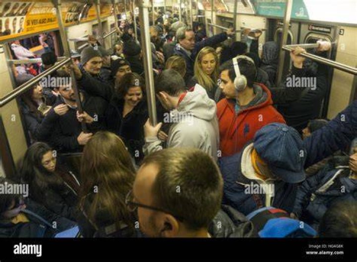 Rush Hour On The Subway