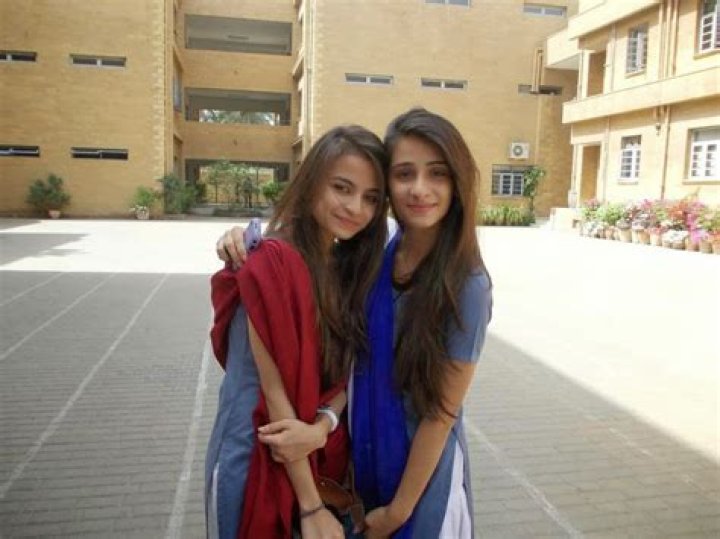 Sara with her friend