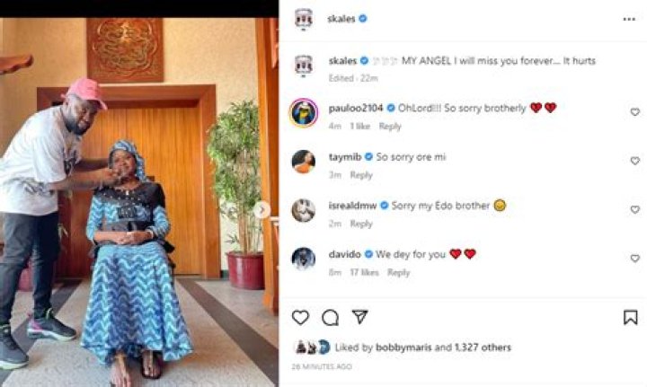 
Singer Skales Loses Mum 