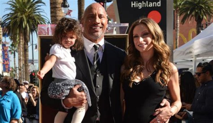 the rock, lauren hashian baby bump, getty