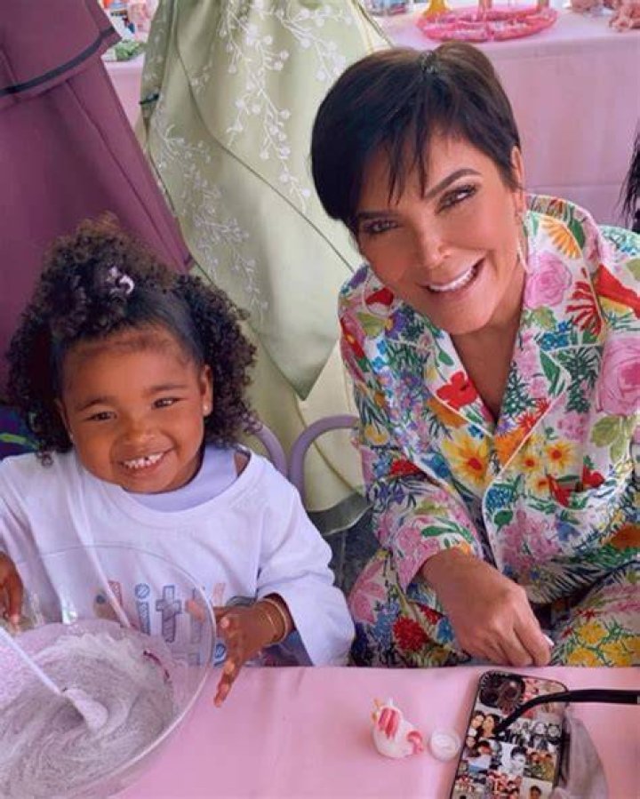 True Thompson and Kris Jenner