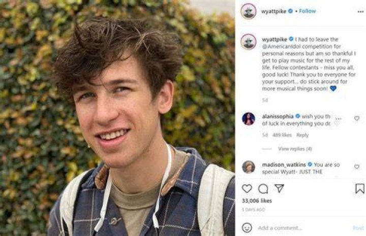 Wyatt Pike Instagram account has over 87,000 followers as of April 2021